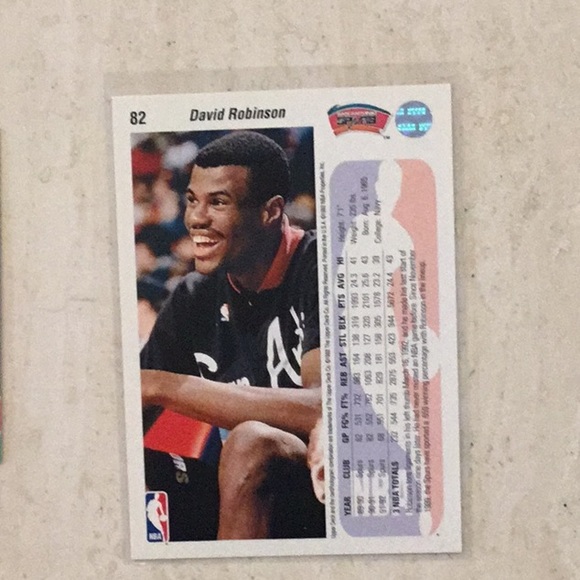 David Robinson 1992 - 93 Basketball Cards NBA Fleer Upper Deck Lot Of 6 Card - Picture 15 of 16